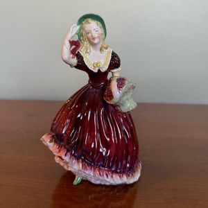 Vintage COALPORT England BREEZE Ladies of Fashion Bone China Porcelain FIGURINE